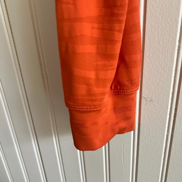 Lululemon **Muscle Love** Long Sleeve Shirt *Tiger Mesh Warm Coral Orange W3EVLS - Picture 11 of 13